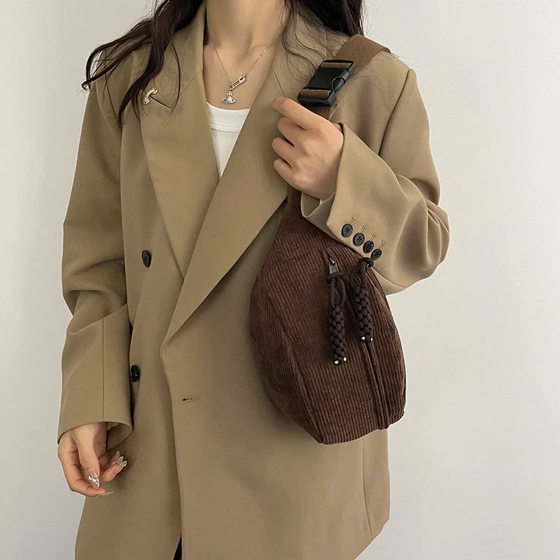 Elegante Riñonera de Pana para Mujer | Bolso Bandolera de Moda