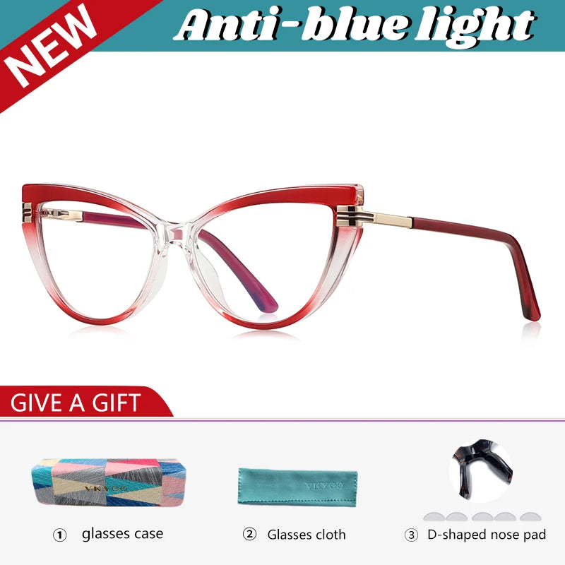 Chic Cat Eye Anti-Blue Light Reading Glasses for Women