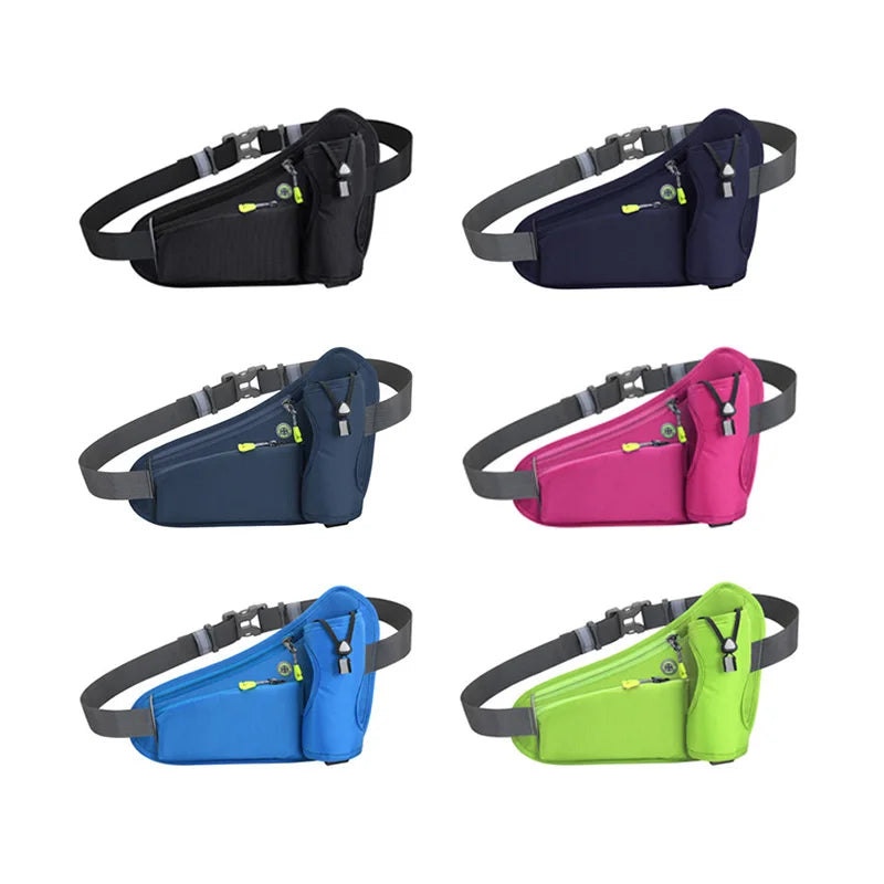 Waterproof Running Waist Bag with Water Bottle Holder for Outdoor