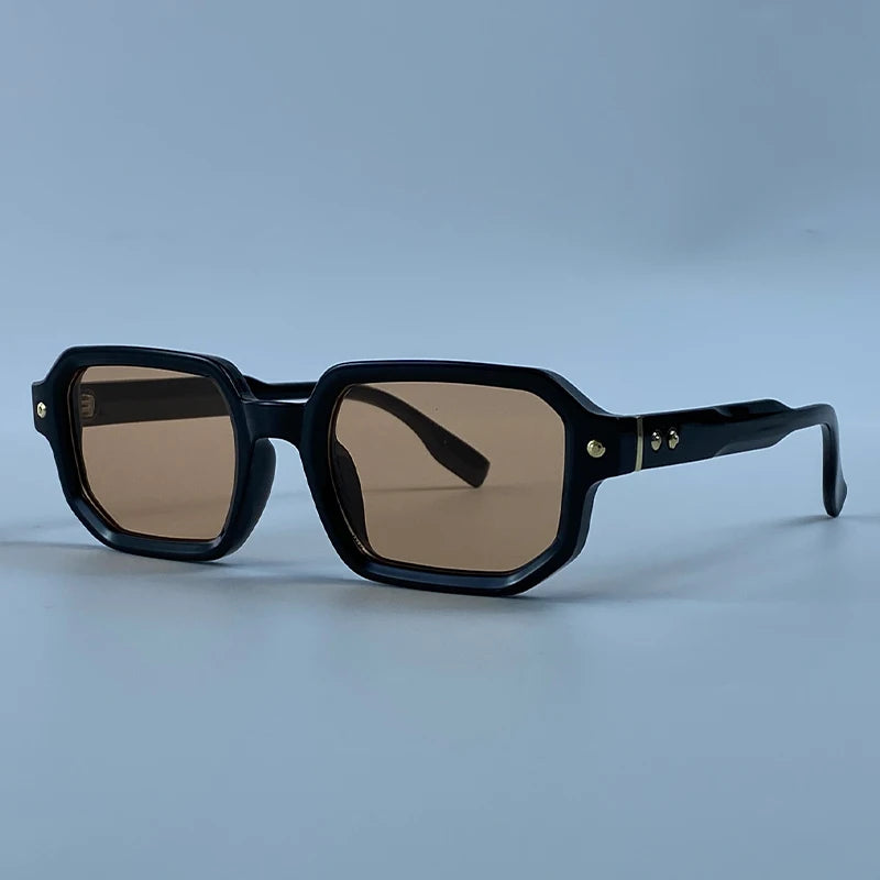 Vintage Photochromic Square Sunglasses for Men | Retro Steampunk Style