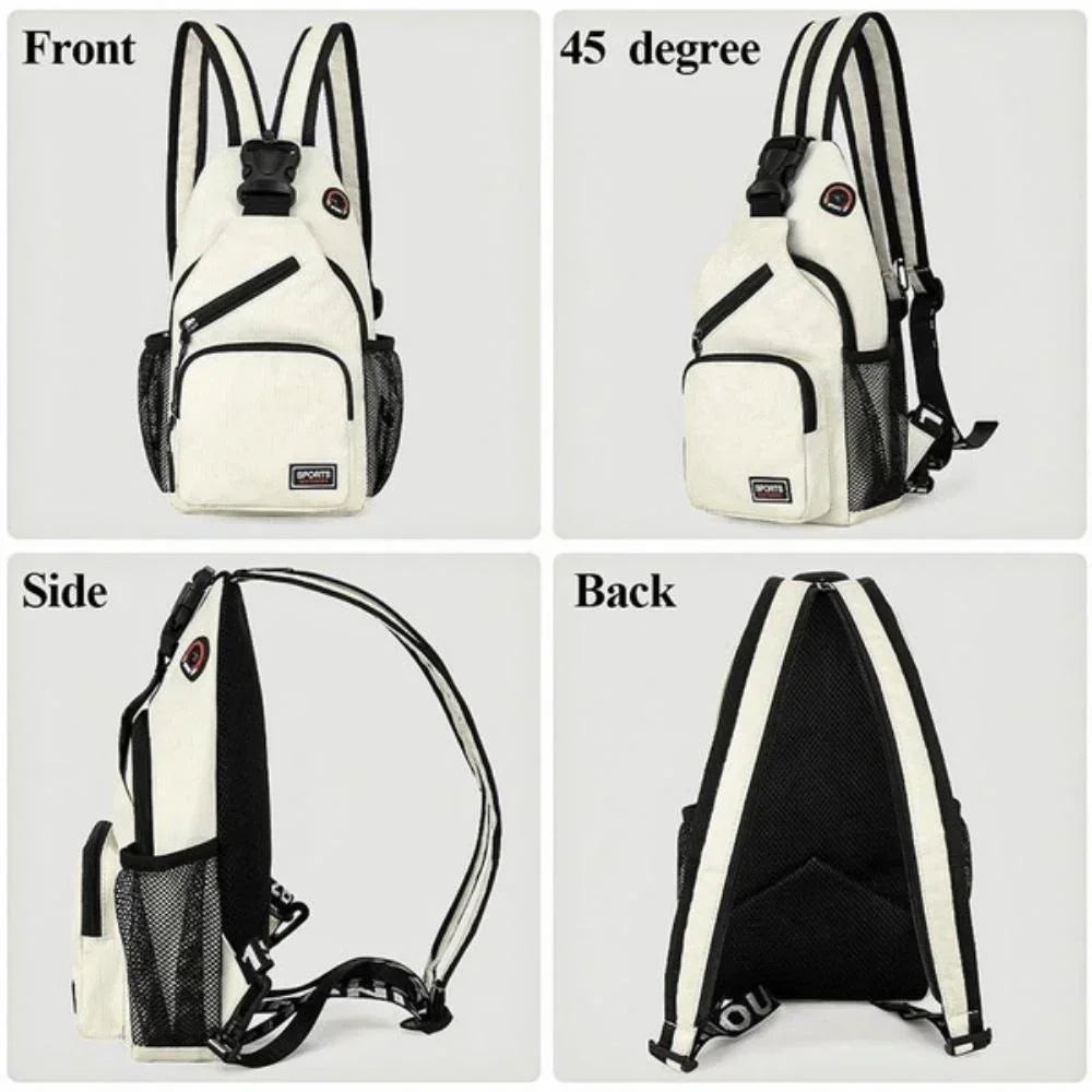 Multi-functional Messenger Backpack with Headphone Hole | Travel Companion