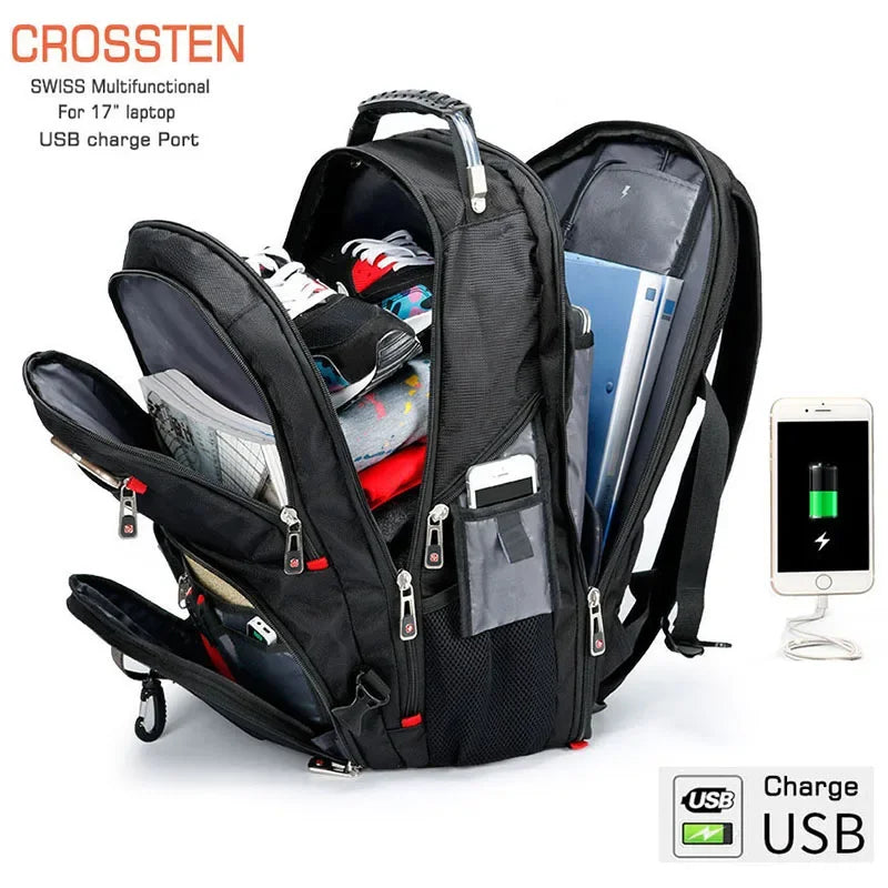 Durable Multifunctional Laptop Backpack | Water Resistant Travel Bag