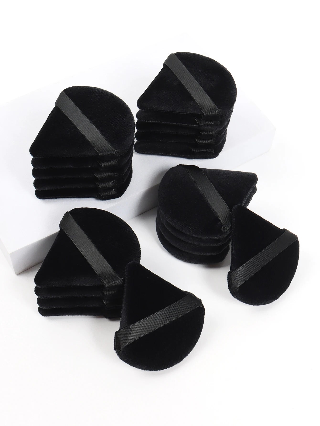 Soft Velvet Triangle Powder Puff Set | Flawless Makeup Tool