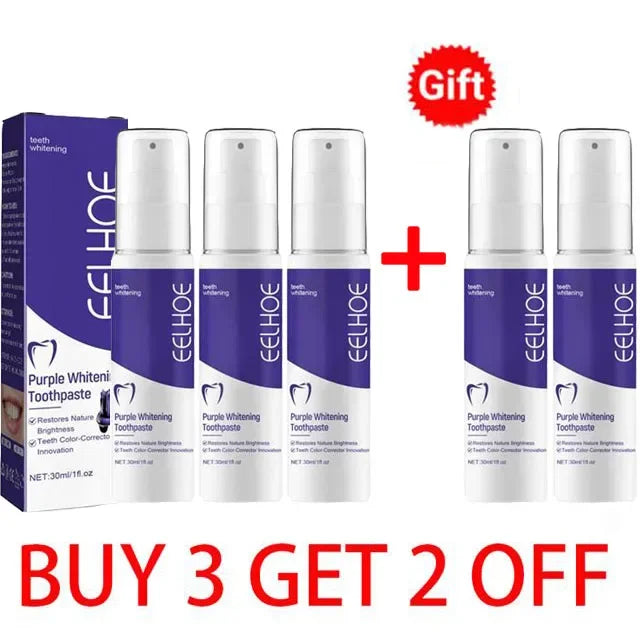 Purple Whitening Toothpaste | Deep Clean, Stain Removal & Fresh Breath