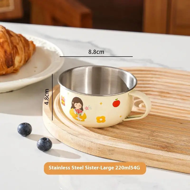 Cute Stainless Steel Water Cup for Kids | Anti-Scald Mug