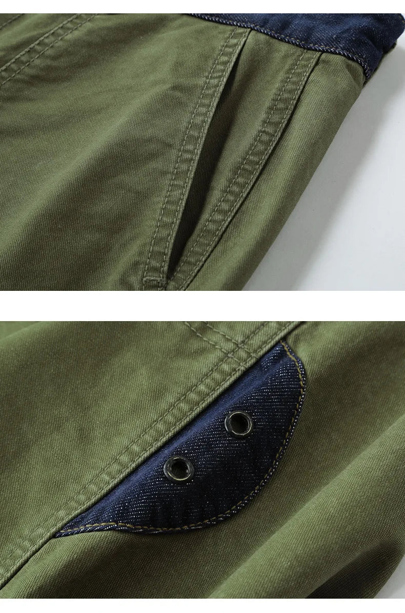 Men's Casual Cotton Cargo Pants | Vintage Big Pocket Trousers