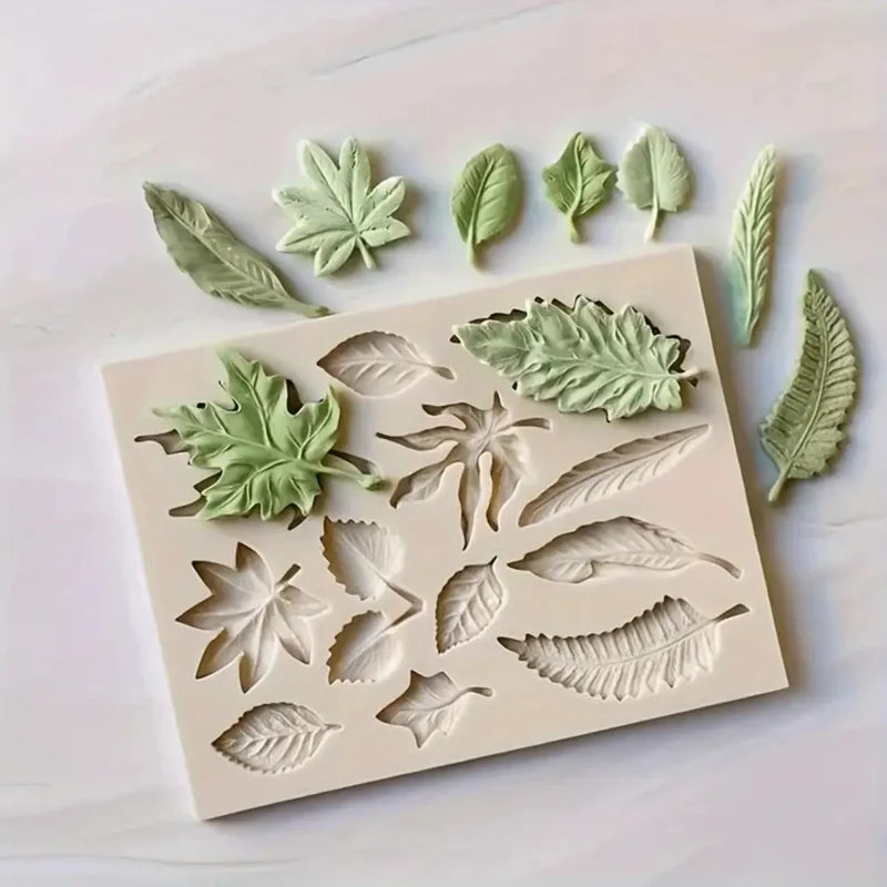 3D Silicone Leaves Mold | Perfect for DIY Crafting & Decorating