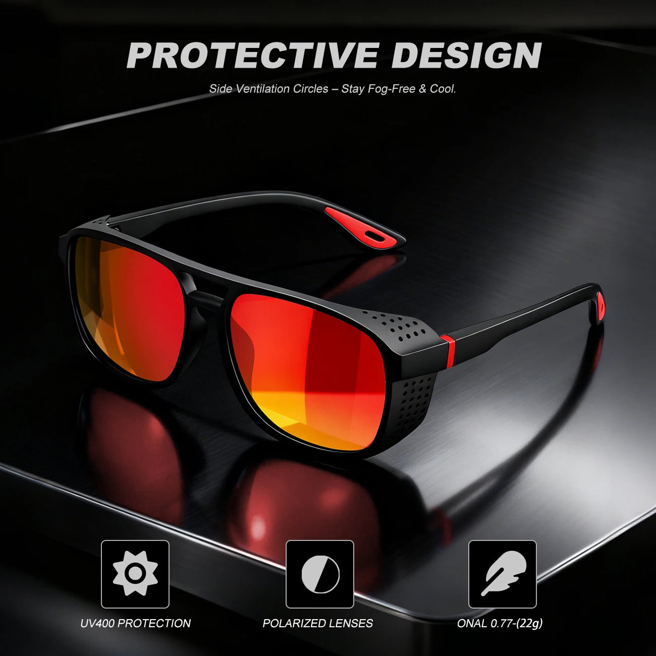 Polarized Sports Sunglasses | Lightweight UV400 Protection for Outdoor Fun
