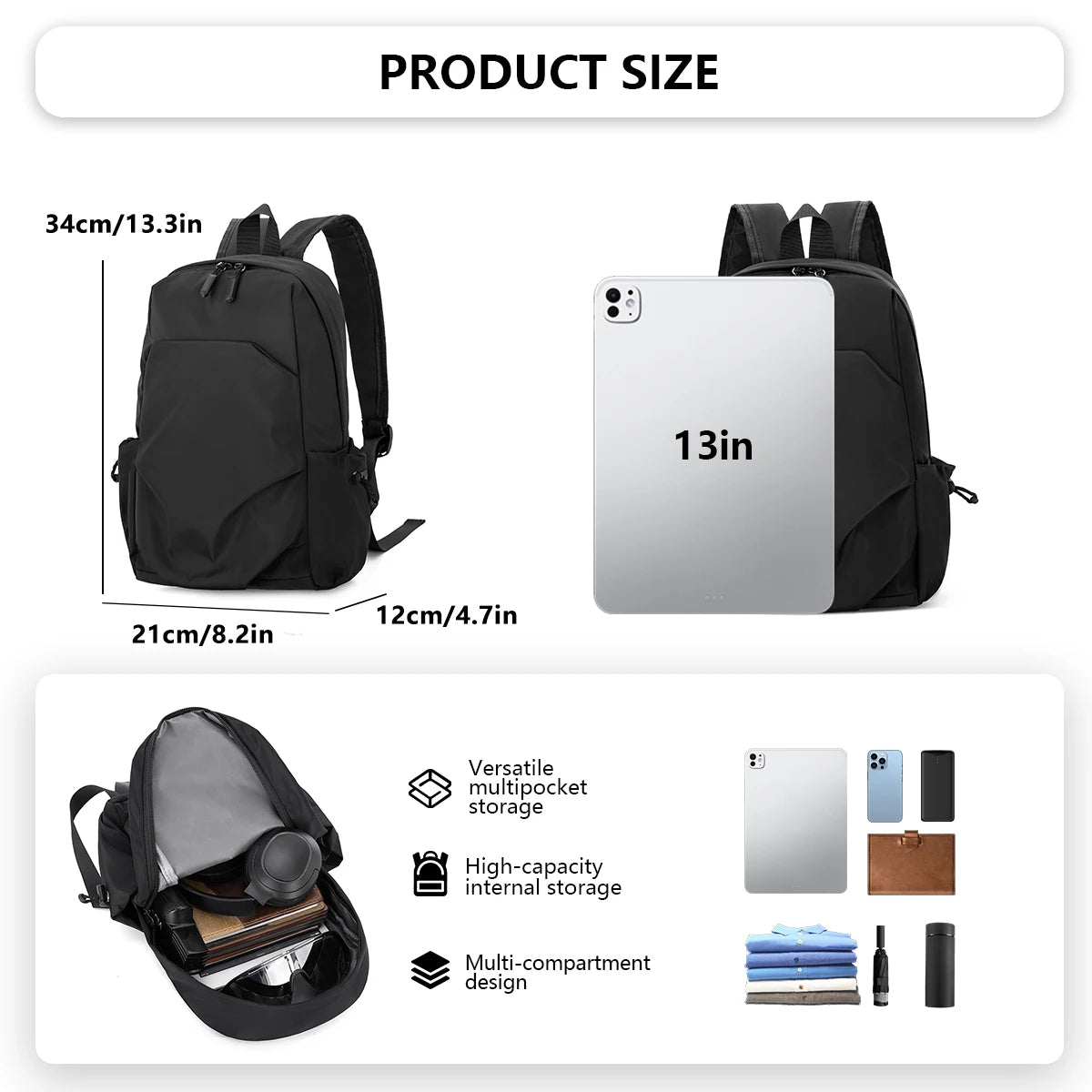 Lightweight Mini Backpack for Boys | Ideal for Travel & Hiking