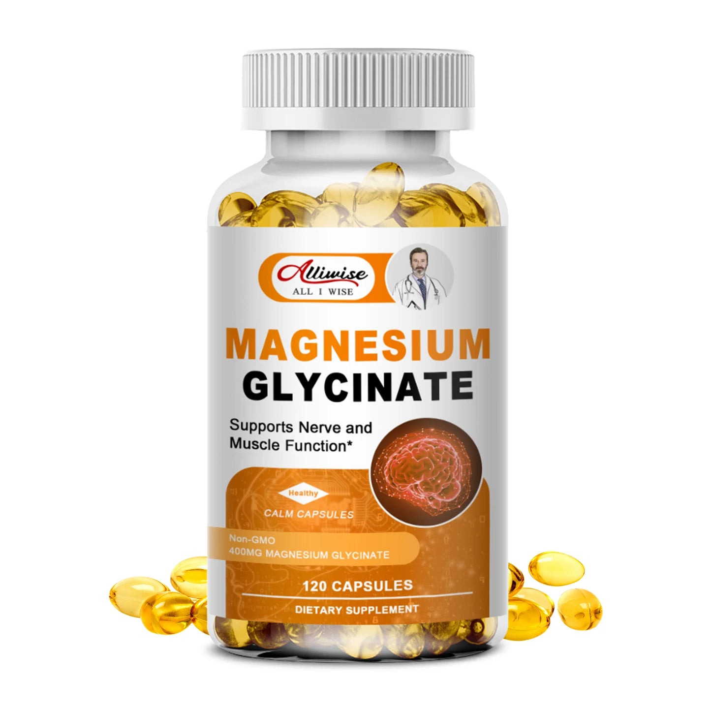 High Absorption Magnesium Glycinate Supplement | 500mg with Zinc & D3