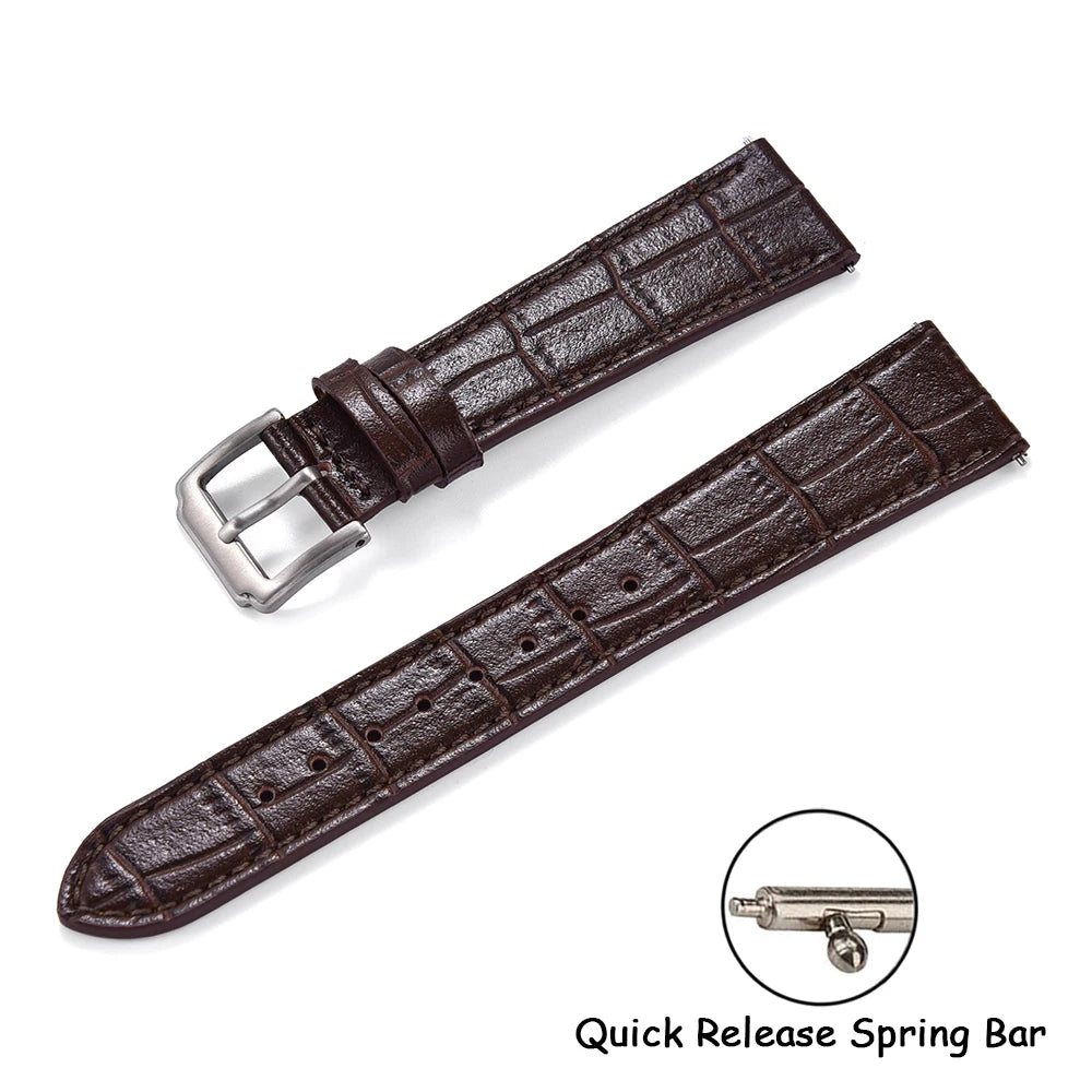 Quality Leather Watch Bands | Universal Slub Pattern Straps
