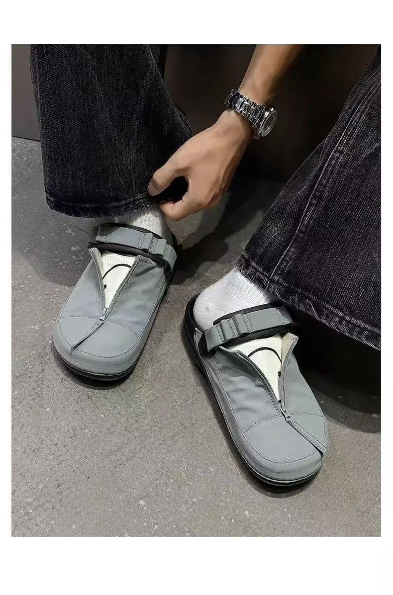 Men Slip On Summer Beach Shoes Cold Bonded Cork Sole Casual Birken Sandals Non Slip Outdoor Slippers Size 38-43