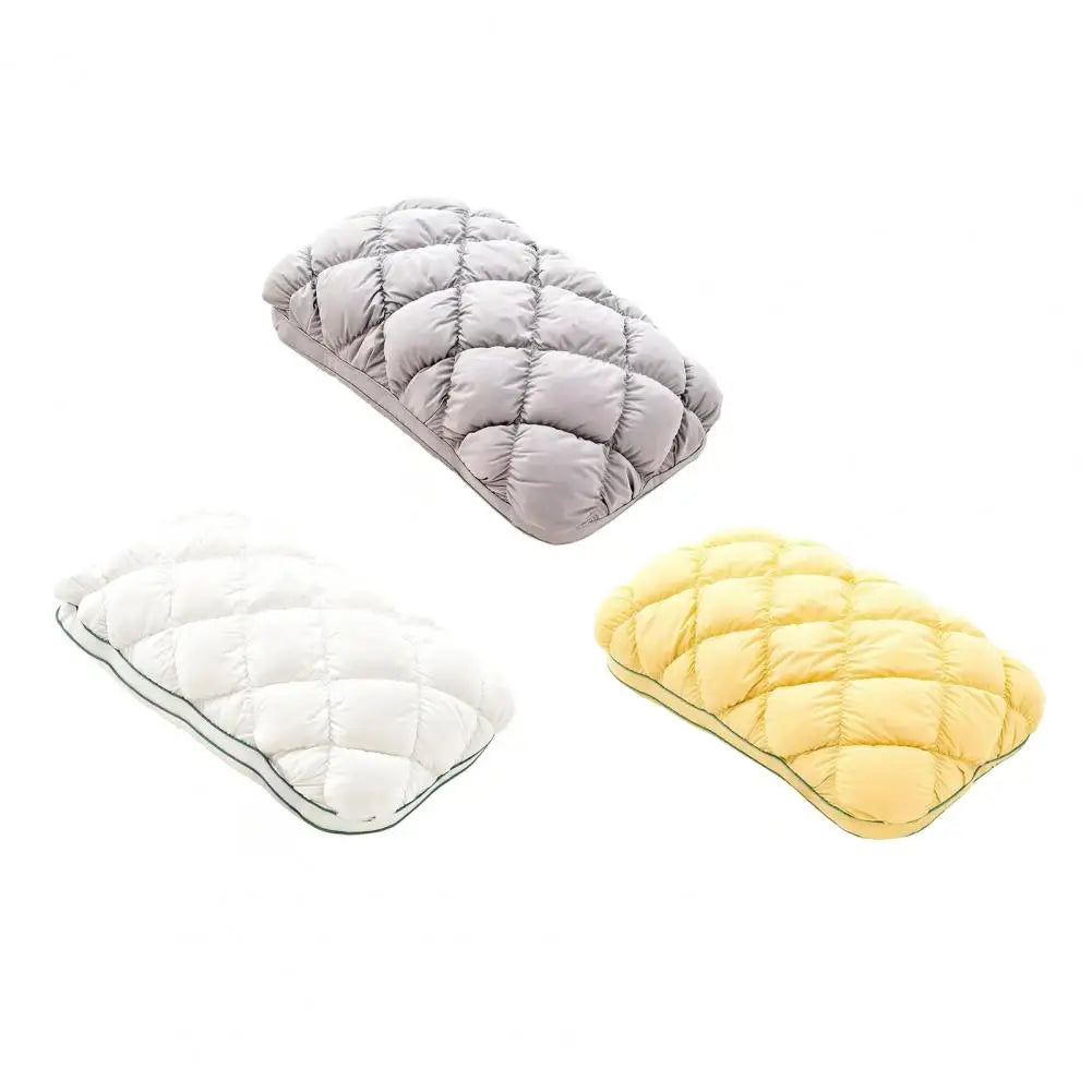 Cotton Pineapple Bun Pillow | Soft Neck Support for Sleep