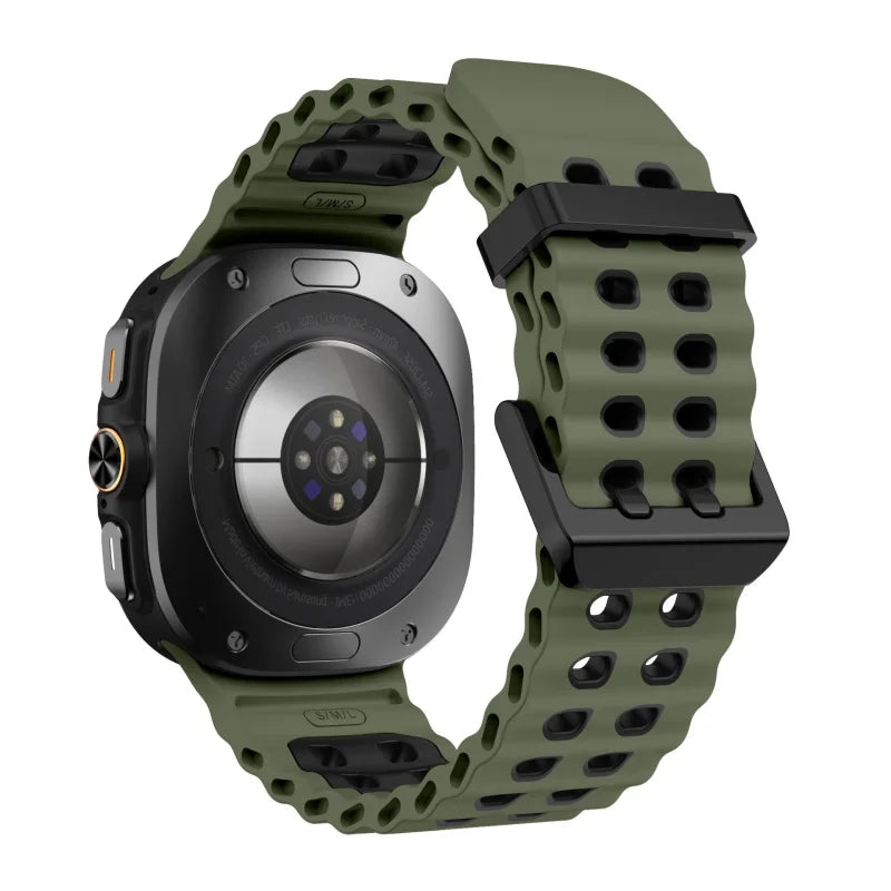 Silicone Sports Strap for Galaxy Watch | Breathable Marine Band