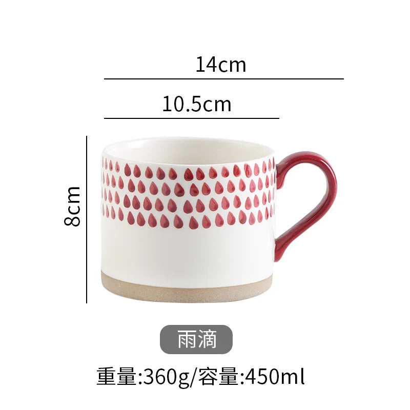 Taza de café de cerámica estilo japonés | Vajilla elegante para todos