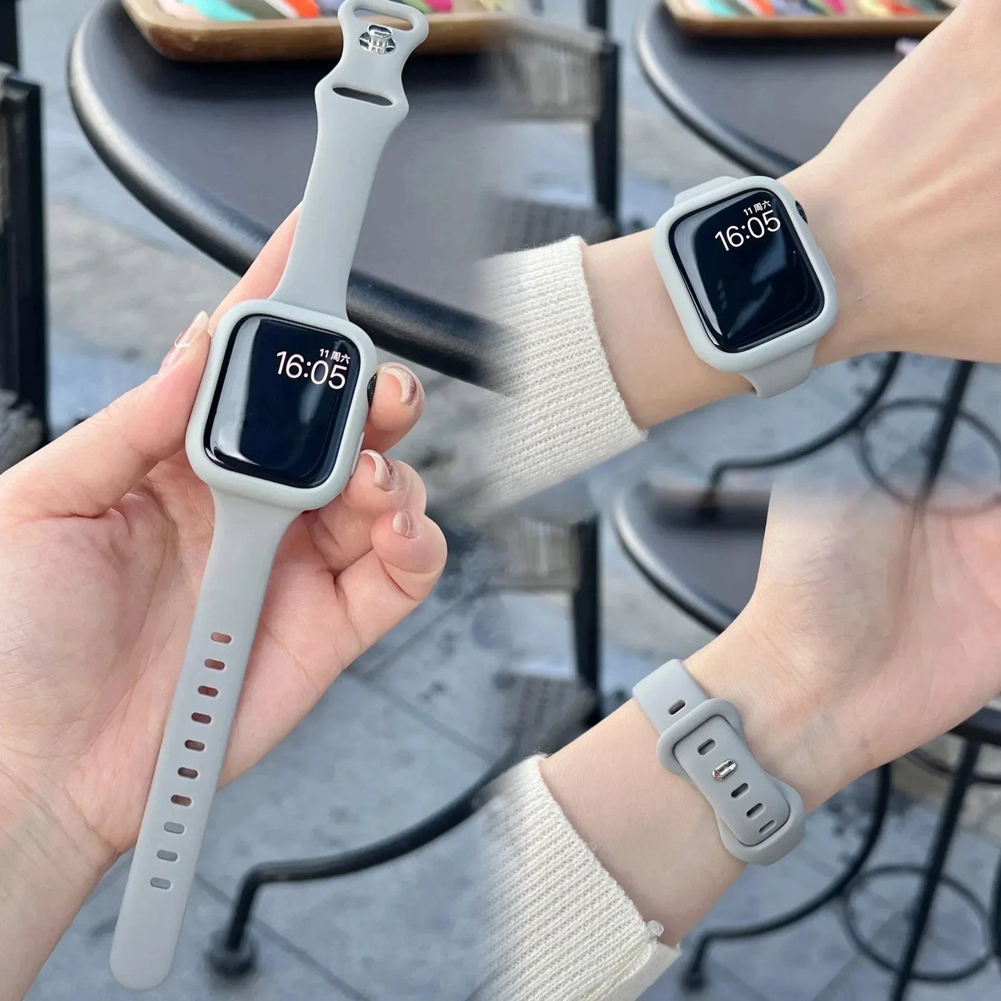 Premium Silicone Strap & Case for Sport Watches | Universal Fit