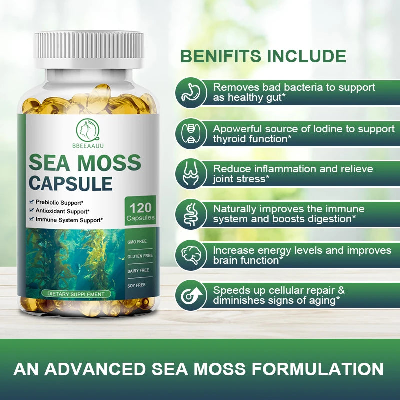 Sea Moss Capsules - Boost Immune System & Support Health