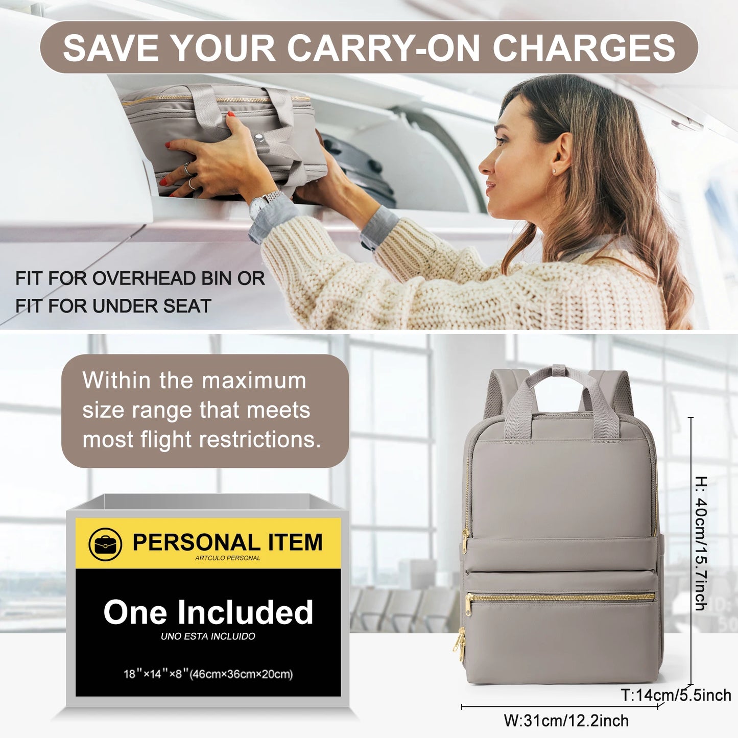 Stylish Women's Backpack | Large Capacity Travel & College Bag