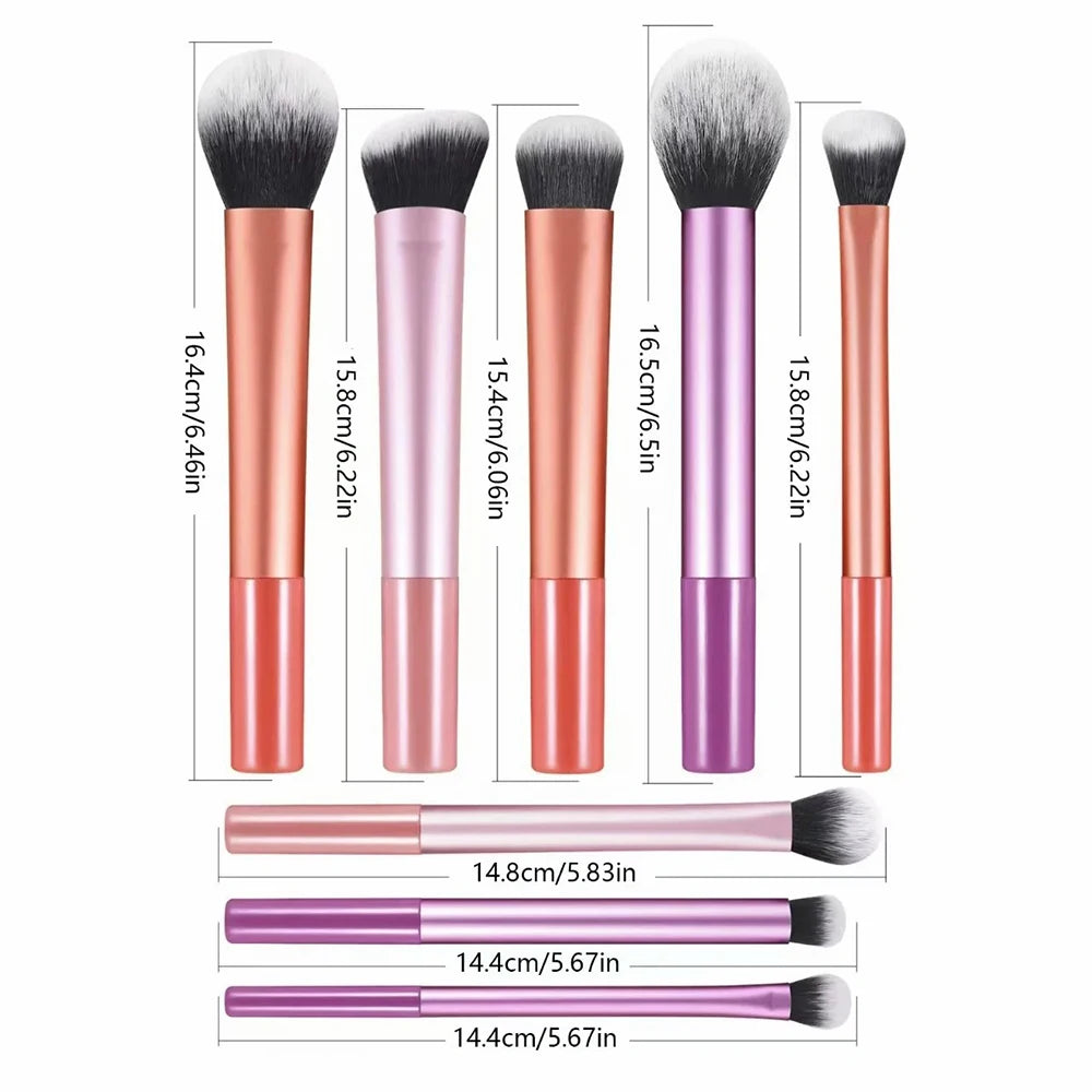 8PCS Soft Synthetic Makeup Brush Kit | Perfect for Flawless Application