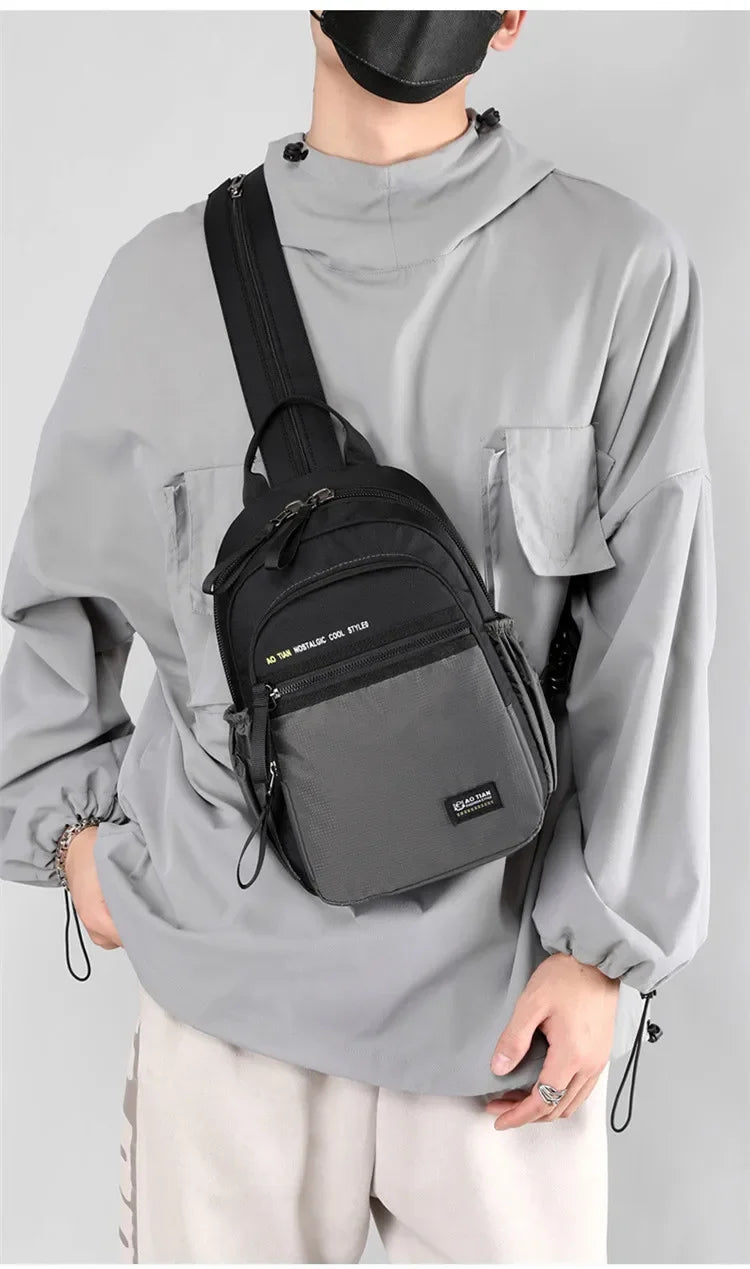 Casual Men's Multi-Functional Shoulder Bag | Perfect Travel Companion
