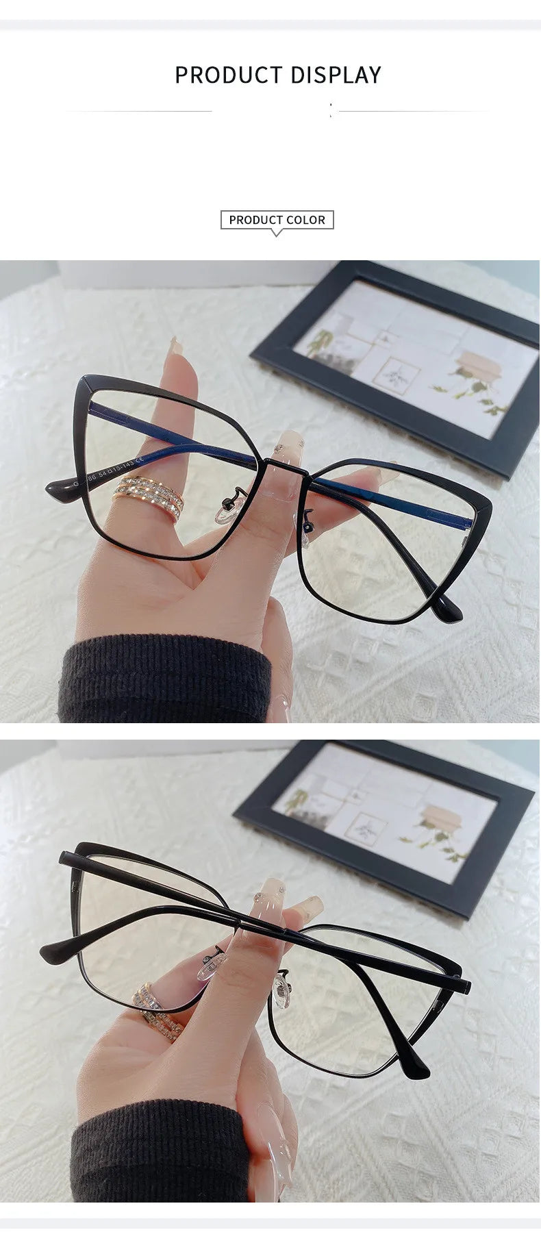 Retro Cat Eye Photochromic Reading Glasses for Women | Anti Blue Light