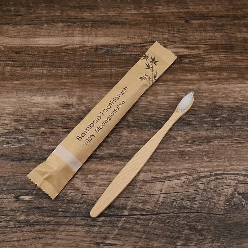 Eco-Friendly Bamboo Toothbrushes - Sustainable Oral Care Set