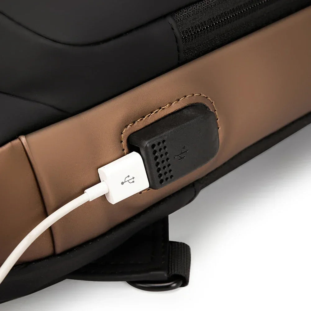 Multifunction Anti-theft USB Shoulder Bag | Stylish Crossbody Pack