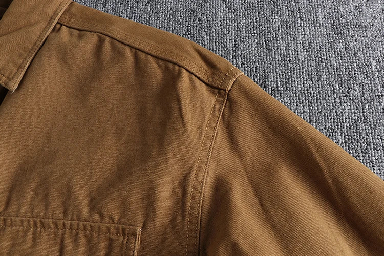 Men's Casual Woven Cotton Long Sleeve Shirt | Stylish & Comfortable