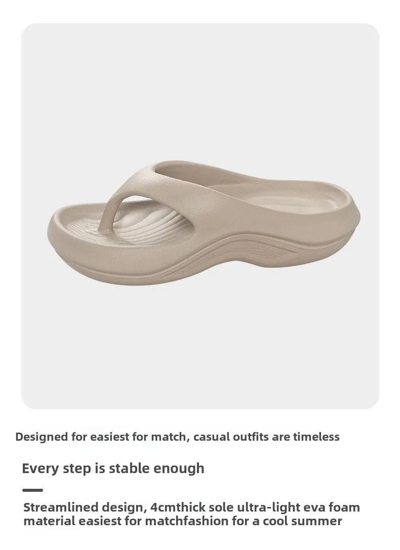 Women's Thick Platform EVA Flip Flops | Comfortable Beach Sandals