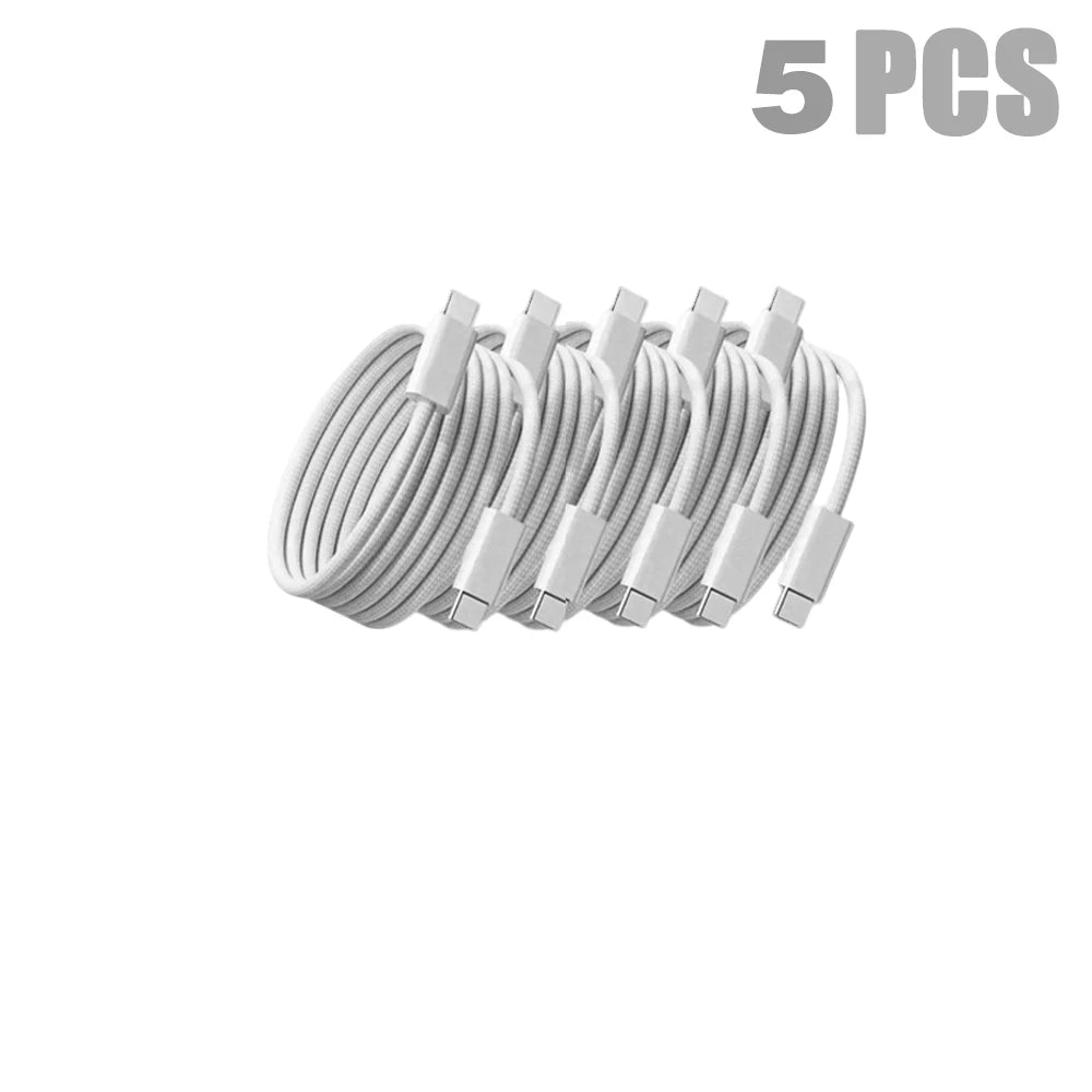 5PCS 60W USB C Cable | Fast Charger & Data Transfer Cord