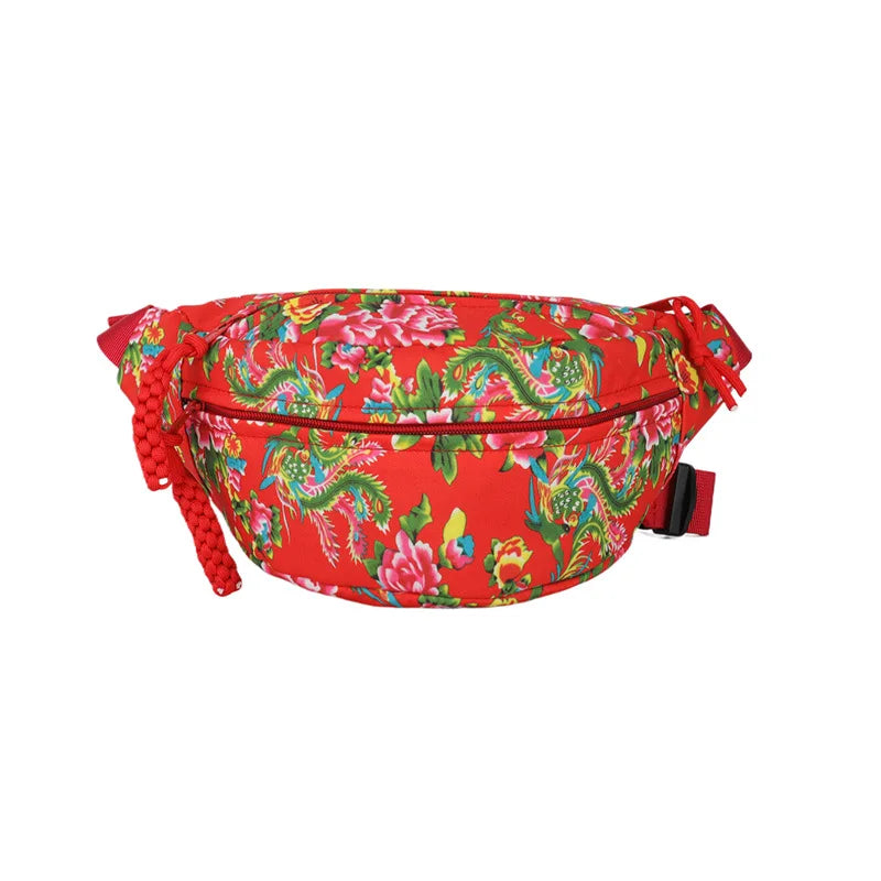 Stylish Floral Chest Bag | Unisex Crossbody Waist Bag for All