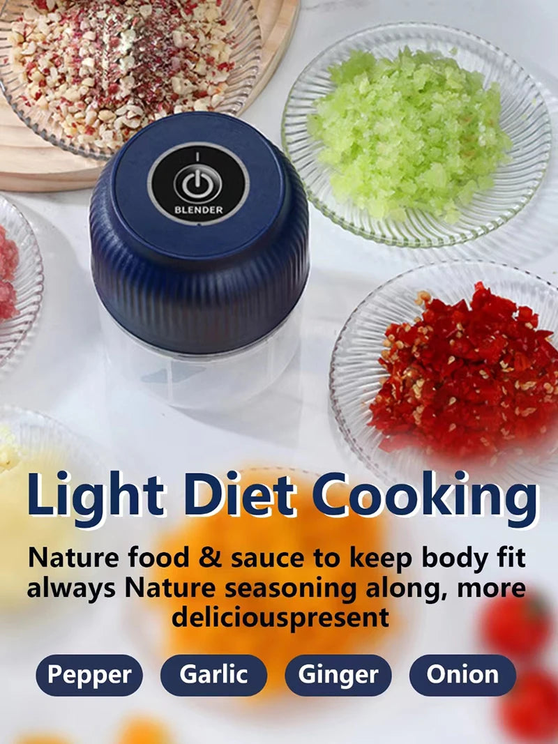 Mini Wireless USB Rechargeable Electric Vegetable Chopper