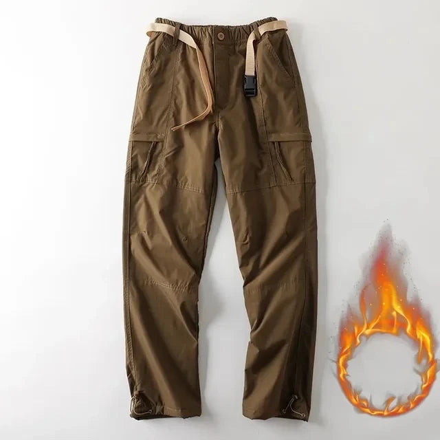 Thick Waterproof Fleece Cargo Pants | Ideal Winter Outdoor Wear