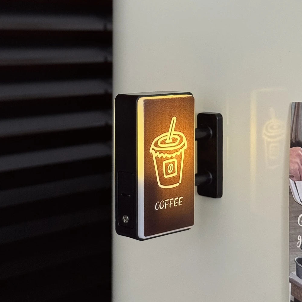 Retro Coffee Corner Refrigerator Magnet | Glowing Home Decor