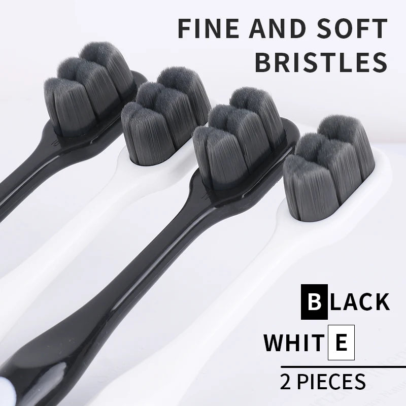 Soft Bristled Toothbrushes for Gum Sensitivity Relief | 2-Pack