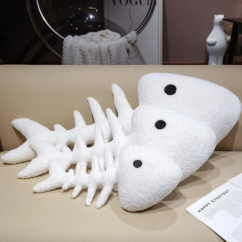 Creative Fish Bone Plush Toy | Cozy Cushion & Fun Gift