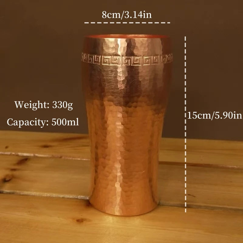 Handcrafted Pure Copper Coffee Cup | Vintage Moscow Mule Tumbler