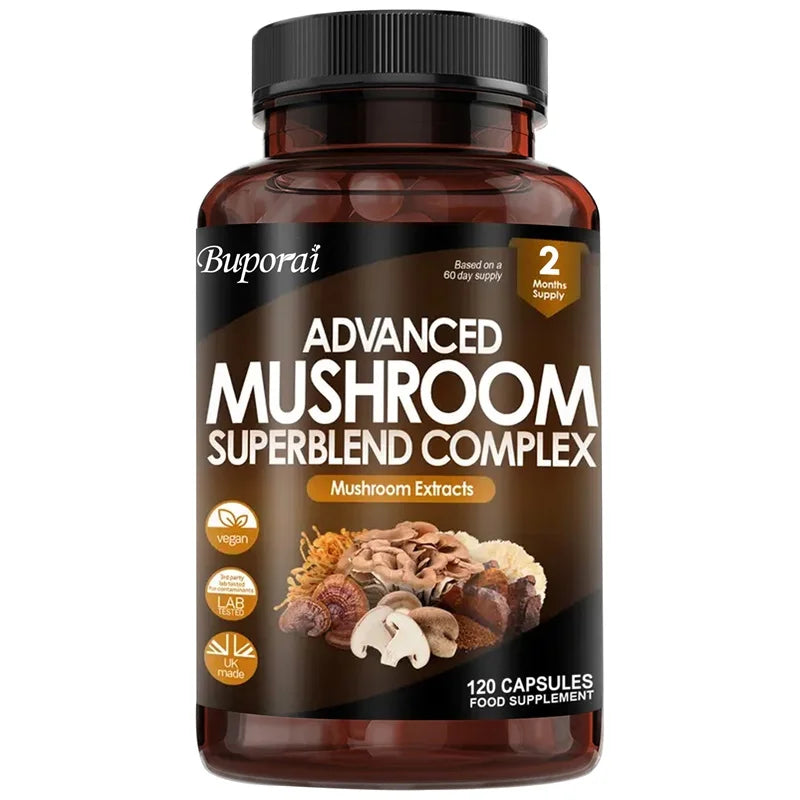 Mushroom Super Blend Complex for Brain & Immune Support