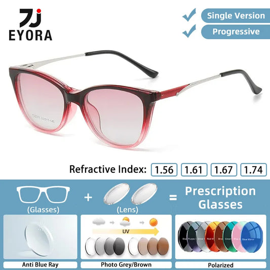 Multifunctional Cat Eye Polarized Sunglasses for Women | Customizable Lenses 2026