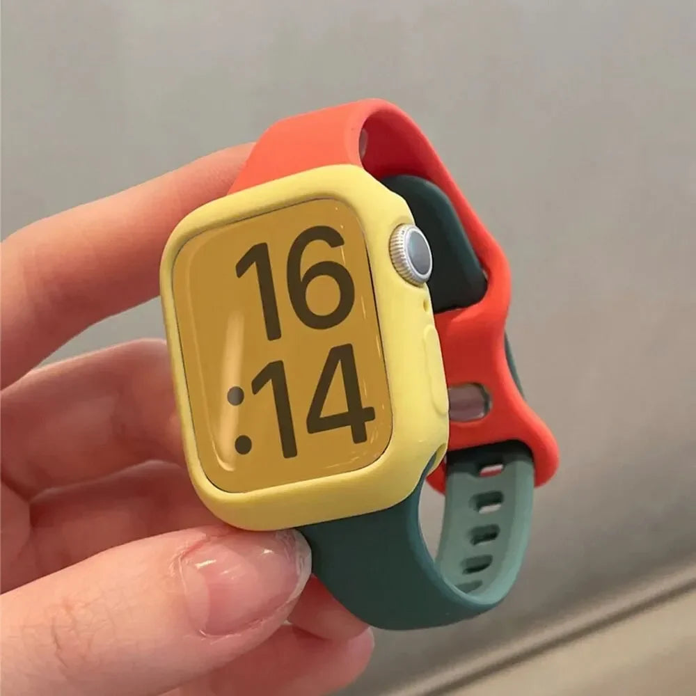 Premium Silicone Strap & Case for Sport Watches | Universal Fit