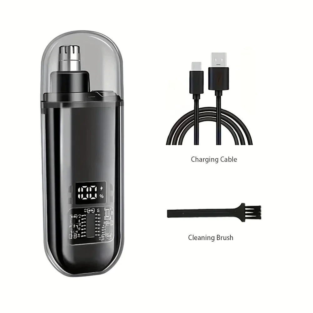 USB Rechargeable Nose & Ear Hair Trimmer | Precision Grooming Tool