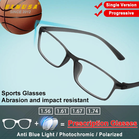 Men's Ultralight Prescription Sports Eyewear | Anti-Blue Ray Glasses