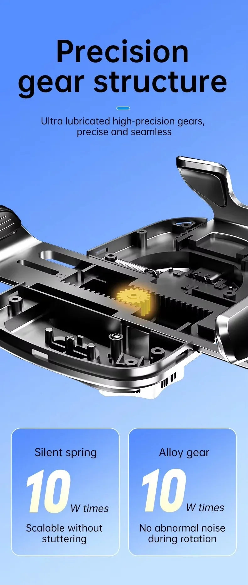 Wireless Car Charger with Fast Charge & Clamping Holder