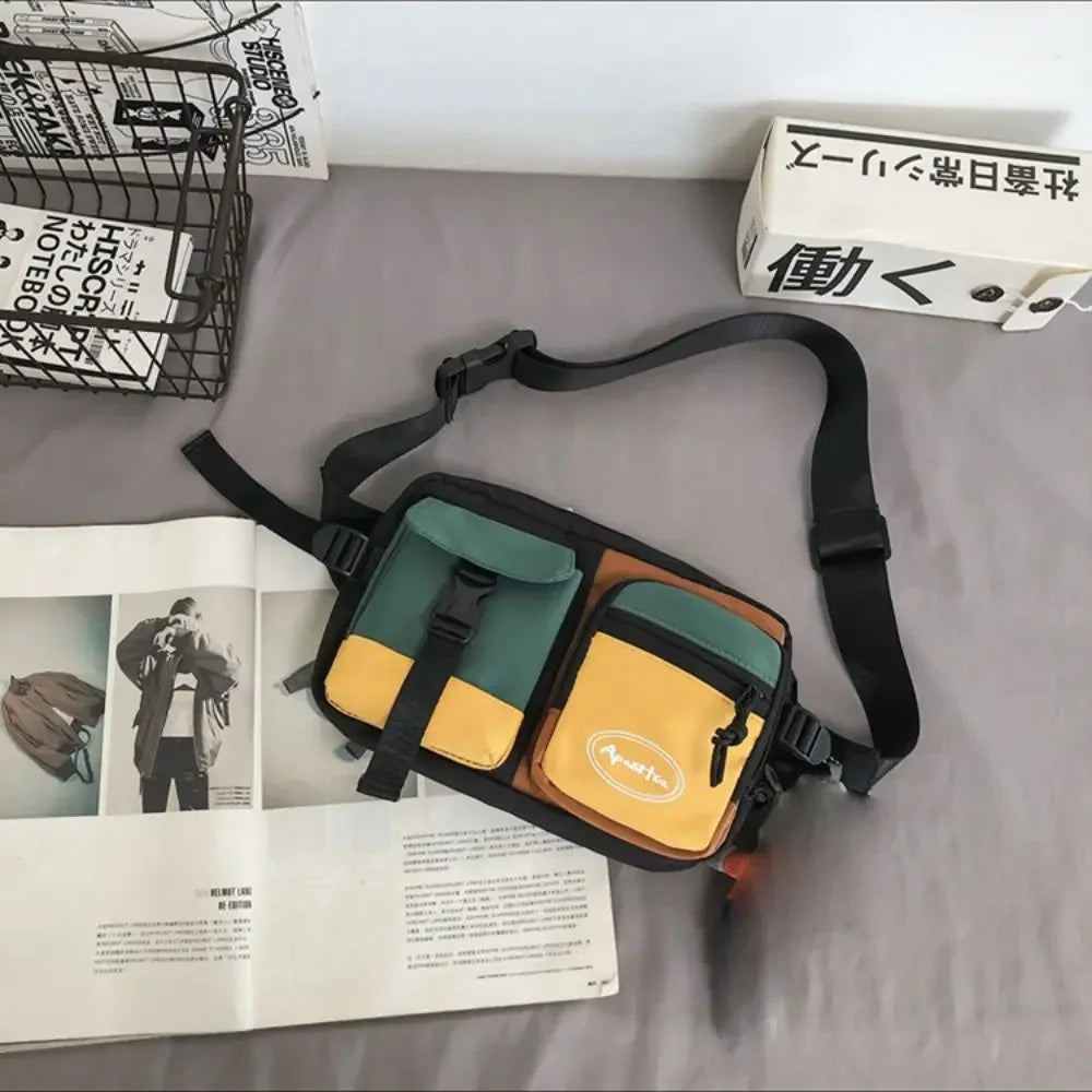 Multifunctional Nylon Chest Bag | Large Capacity Casual Sling Pack
