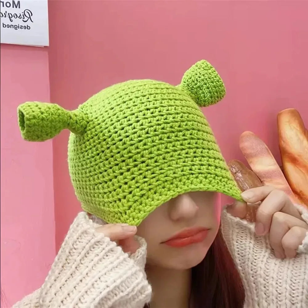 Unisex Funny Shrek Monster Balaclava | Cozy Winter Face Mask