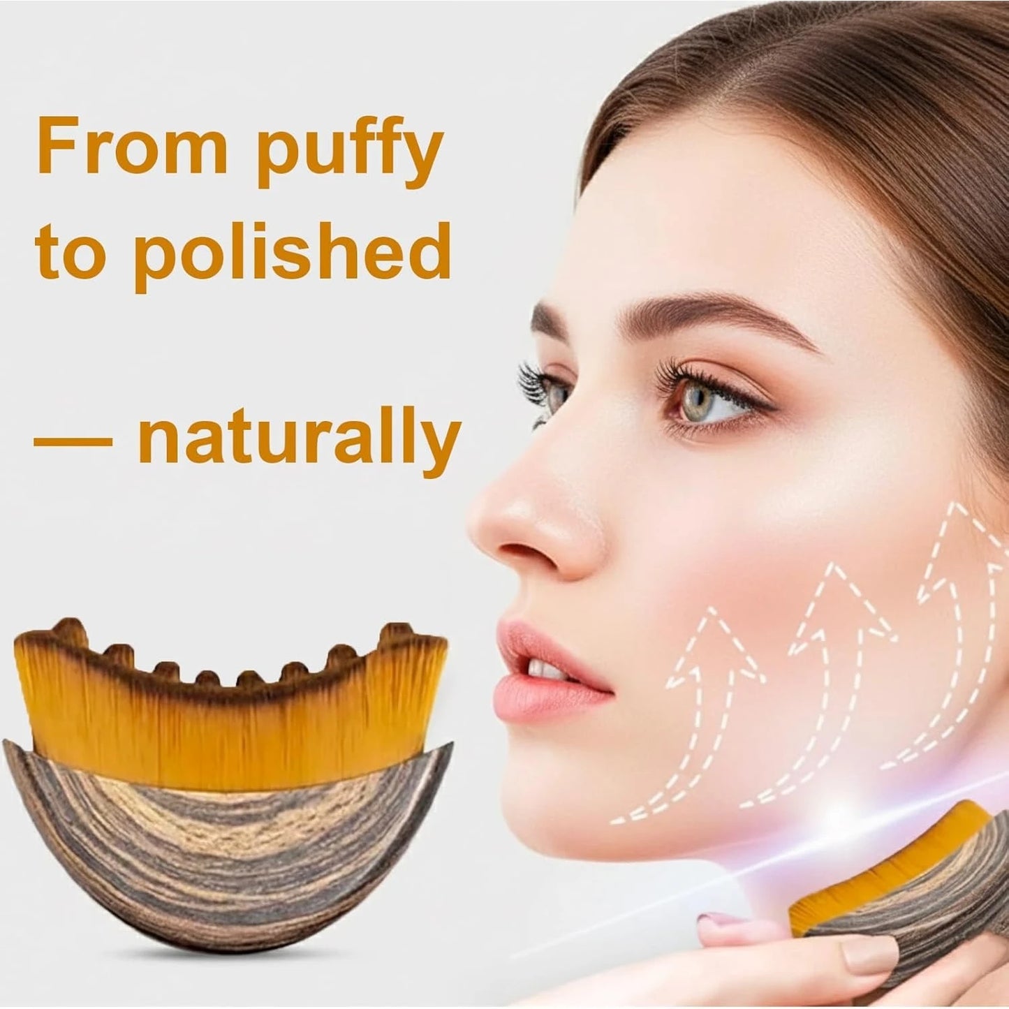 Stainless Steel Gua Sha & Face Massage Brush Set | Sculpt & Contour
