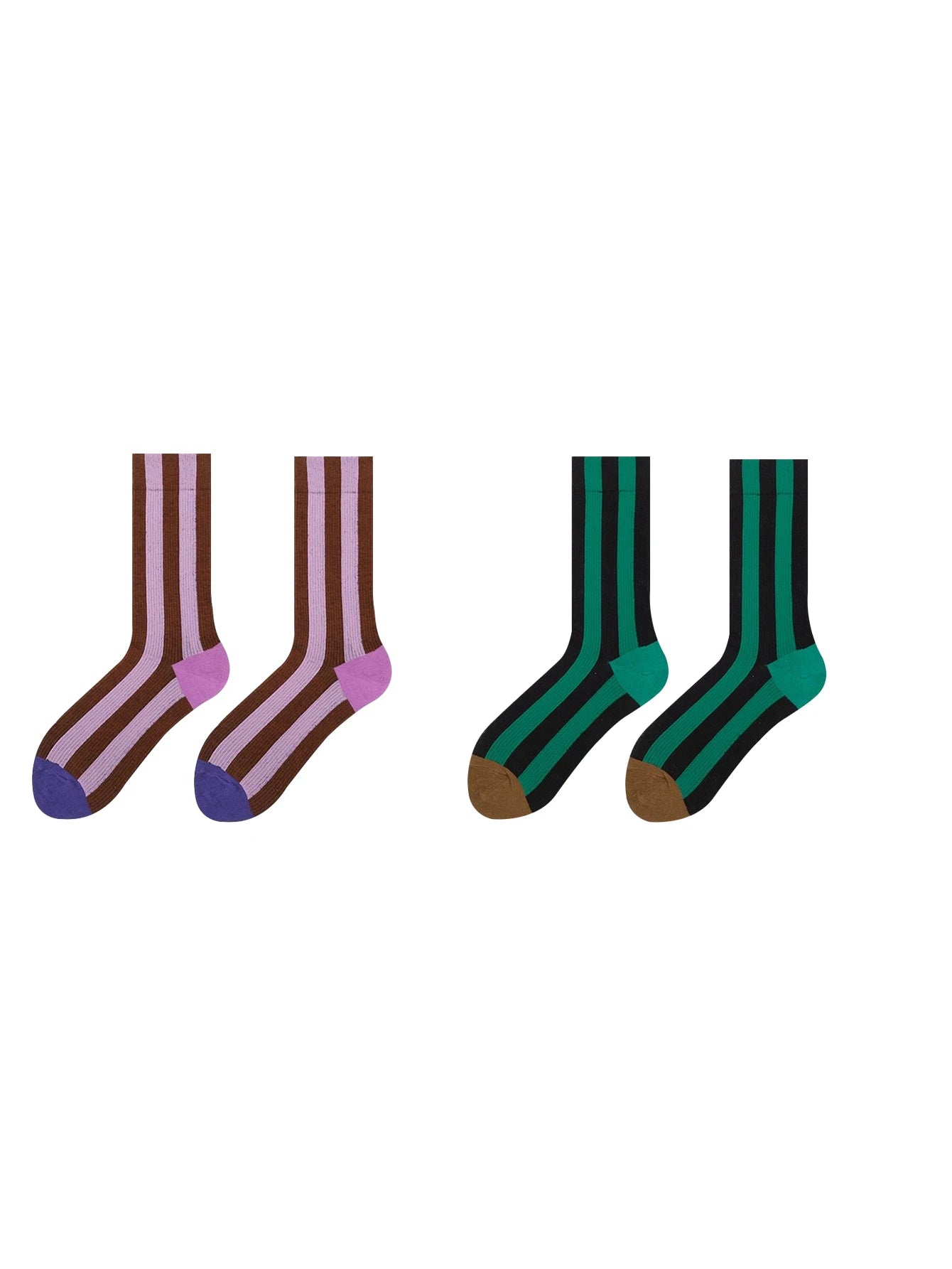 Unisex Trendy Contrast Stripes Mid Tube Socks for Every Occasion