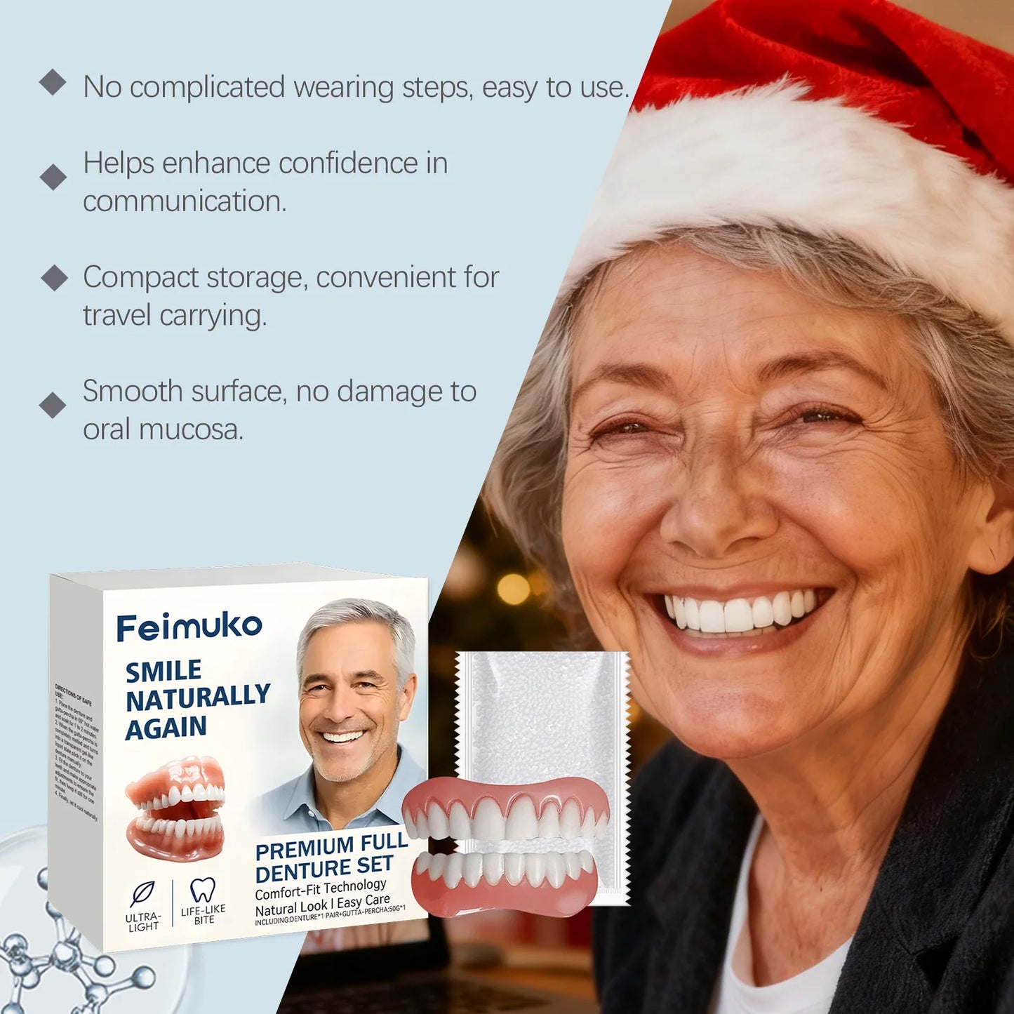 Senior-Focused Denture Care Kit | Comfort Fit & Easy Maintenance