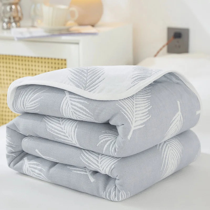 Breathable Summer Quilt | Multi-functional Cotton Towel Blanket