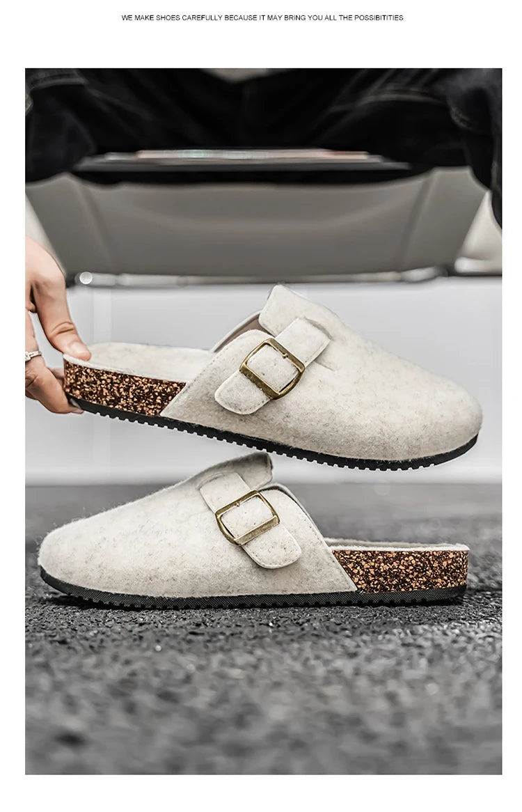 Plush Winter Clogs | Stylish Slip-On Cork Slippers for All